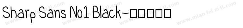 Sharp Sans No1 Black字体转换